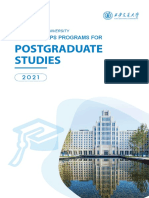 Postgraduate Studies: Scholarships Programs For