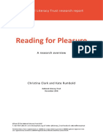Reading For Pleasure: National Literacy Trust Research Report