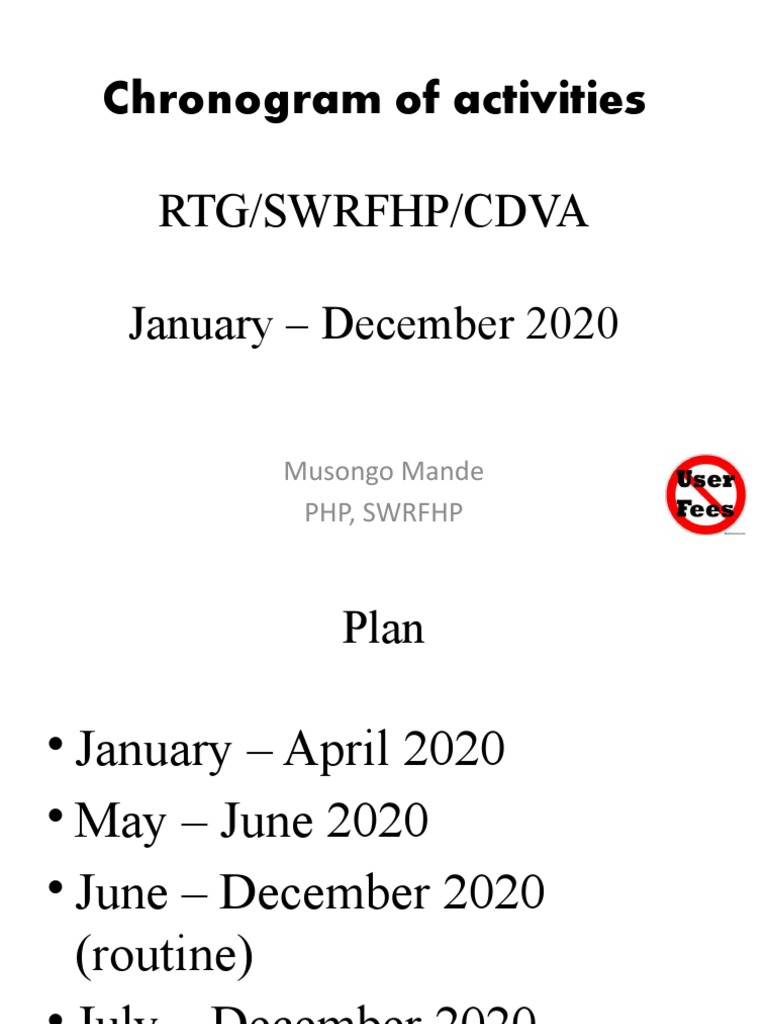 Chronogram of 2020 Activities | PDF | Business