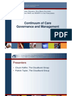 Continuum of Care Governance and Management