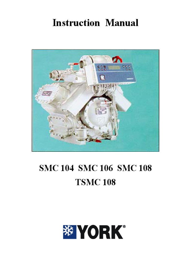 Compressor York 104 Manual | PDF | Atmosphere Of Earth | Ammonia