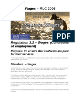 Wages - MLC 2006: Regulation 2.2 - Wages (Conditions of Employment)