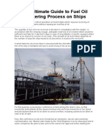 The Ultimate Guide To Fuel Oil Bunkering Process On Ships