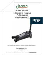 Model 66300B - 3ton Floor Jack Manual