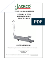 Model 66500A-66510A - Air Hydraulic Floor Jack Manual