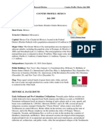 Library of Congress - Federal Research Division Country Profile: Mexico, July 2008