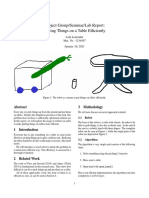 Project Group/Seminar/Lab Report: Putting Things On A Table Efficiently