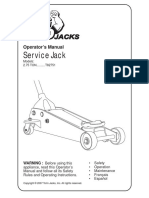 Service Jack: Operator's Manual