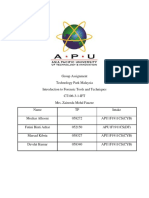 Introduction To Forensic Technologies Assignment - Asia PAcific University of Technology and Innovation