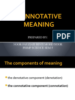 Understanding Connotative Meaning