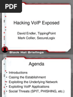 Hacking Voip Exposed: David Endler, Tippingpoint Mark Collier, Securelogix