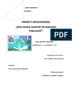 Sapt Educatiei Globale Proiect Educational