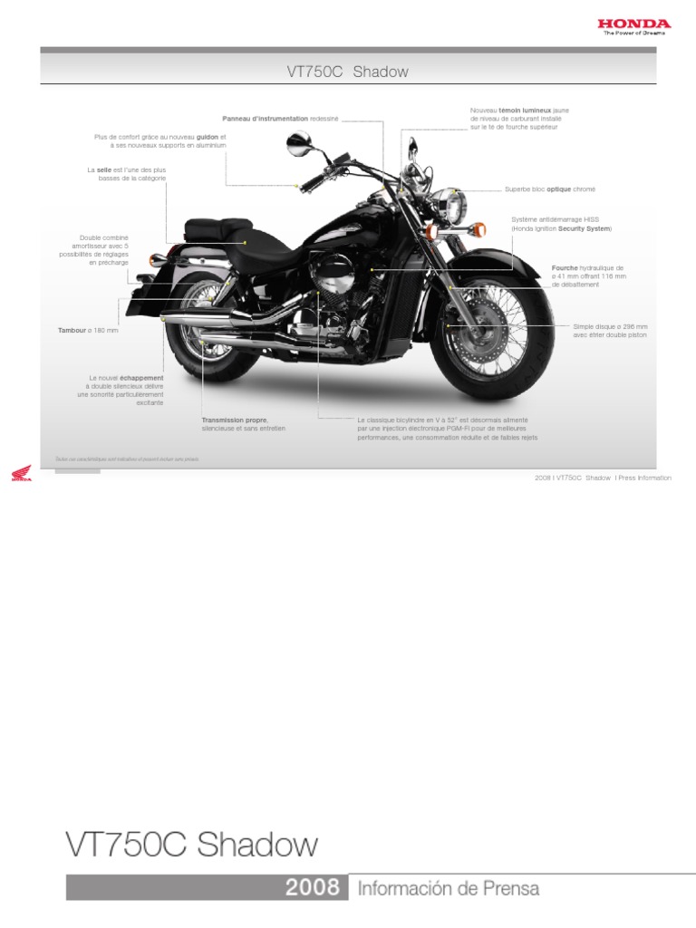 Shadow C | PDF | Motocicleta | Inyección de combustible, image size:768x1024