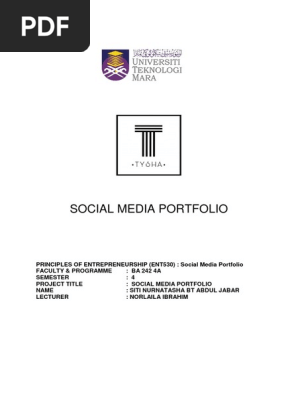 ENT530 SOCIAL MEDIA PORTFOLIO- SITI NURNATASHA