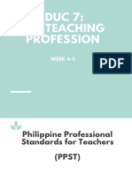 Week 4 - The Teaching Profession