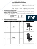 Especificaciones Técnicas Sillas Giratorias PDF