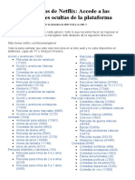 Codigos Secretos de Netflix, PDF, Trabajos creativos