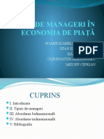 Tipuri de Manageri În Economia de Piață Grupa 50116 Ects 1