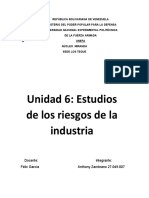 Unidad 6 Estudios de Los Riesgos de La Industria