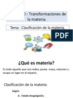 Clasificacion de La Materia Parte 1