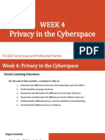 Module 4 - Privacy in The Cyberspace