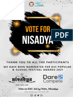 Vote Nisadya for D2C Awards 2021