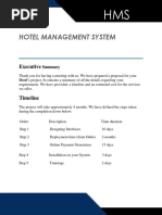 Hotel Management System: Executive