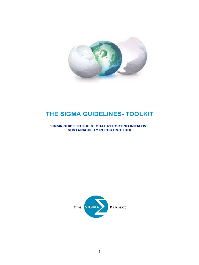 The Sigma GuidelinesToolkit Sigma Guide To The Global Reporting