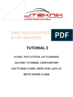 DMK 5022 Logistics in Oil & Fat Industry: Tutorial 2
