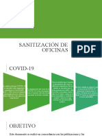 Sanitización de Oficinas