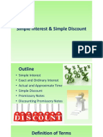 Simple Interest & Simple Discount