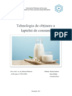 Tehnologia de obținere a laptelui de consum