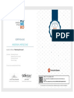 Certificado Marketing Personal PDF