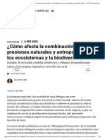 ¿Cómo Afecta La Combinación de Presiones Naturales y Antropogénicas A Los Ecosistemas y La Biodiversidad - CIFOR Forests News PDF