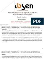 ABSEN MULTI PIECE FLOW FOR SERVICING & REPAIRING LED MODULES