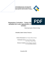 RESUMEN Magmatismo Carbonífero - Triásico Medio (20-31S) Anomalías de La Costa, Segmentación y Relación Con La Tectónica