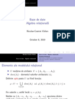 Curs 2 - Baze de Date (Algebra Relationala) PDF