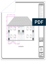 Floor plan and elevation details for two-story home