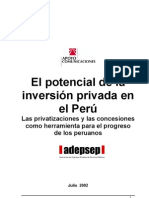 El Potencial de La Inversión Privada en El Perú