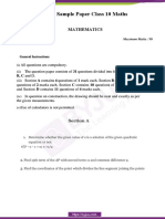 CBSE Class 10 Maths Sample Paper Set 2 PDF
