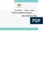 KSSR Matematik Tahun 1 Dijajarkan New