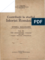 Contribuţii la studiul istoriei Românilor Istoria Basarabiei. Volumul 3.pdf