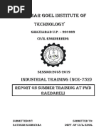 Raj Kumar Goel Institute of Technology: Industrial Training (Nce-752)