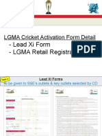 LGMA Cricket Activation Form Detail