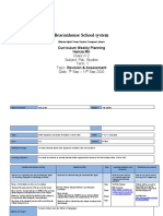 Beaconhouse School system Senior Campus Lahore Curriculum Weekly Planning