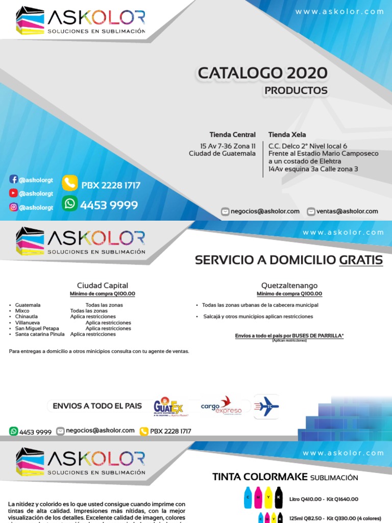 Askolor Maquinas y productos de Sublimación Guatemala, Guatemala City