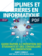 Disciplines Et Carrieres en Informatique Guide Rapide A Lintention Des Etudiants Et Des Conseillers en Orientation 2e Edition Â©2020 FR Version