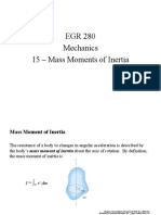 EGR 280 Mechanics 15 - Mass Moments of Inertia