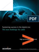 Accenture - Sustaining Success in The Digital Era - The New Challenge For Cable