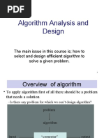 Algorithm Analysis and Design - Lecture